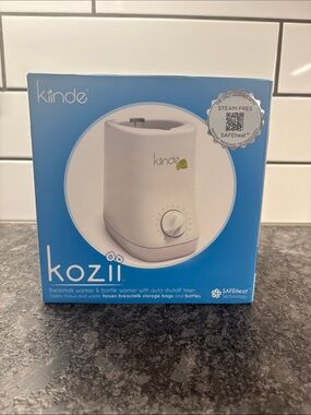 Kiinde Kozii White Bottle & Breastmilk Warmer - Steam-Free, Easy Dial